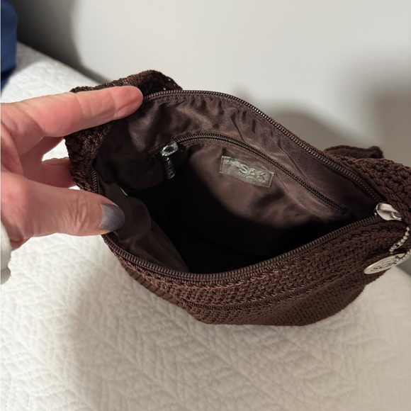 The Sak Dark Brown Crochet Bag New - Picture 4 of 7